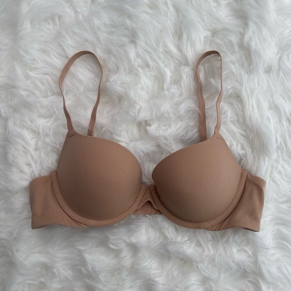 Skims Fits Everybody Push Up Demi Bra Clay Size 34A